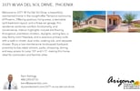 Printable PDF flyer of 3371 W Via Del Sol Dr. Basic Postcard