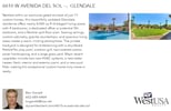 Printable PDF flyer of 6610 W Avenida Del Sol. Basic Postcard