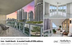 Printable PDF flyer of 450 Alton Road, #910. Basic Postcard