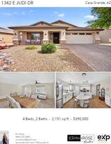 Printable PDF flyer of 1342 E Judi Dr. Photos & Basic Info
