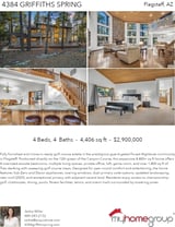 Printable PDF flyer of 4384 Griffiths Spring. 4 Photos & Short Description