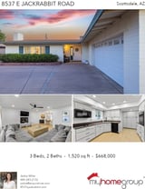 Printable PDF flyer of 8537 E Jackrabbit Rd. Photos & Basic Info