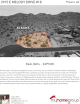 Printable PDF flyer of 3915 E Melody Drive #18. Main Photo & Short Description