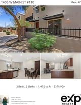 Printable PDF flyer of 1406 W Main St #110. Photos & Basic Info