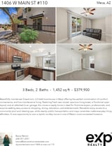Printable PDF flyer of 1406 W Main St #110. 4 Photos & Short Description