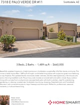 Printable PDF flyer of 7318 E Palo Verde Dr #11. Main Photo & Short Description