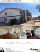 Printable PDF flyer of 6617 W Ocotillo Rd, APT 202. Photos & Basic Info