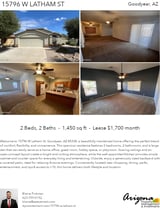 Printable PDF flyer of 15796 W Latham St. 4 Photos & Short Description