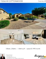 Printable PDF flyer of 15266 W Cottonwood St. Photos & Basic Info
