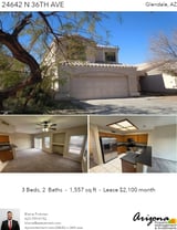 Printable PDF flyer of 24642 N 36th Ave. Photos & Basic Info