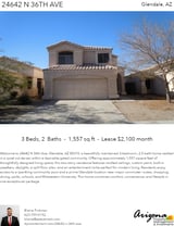 Printable PDF flyer of 24642 N 36th Ave. Main Photo & Short Description