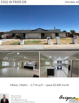 Printable PDF flyer of 5502 W Frier Dr. Photos & Basic Info