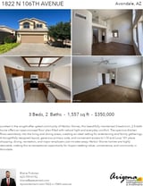 Printable PDF flyer of 1822 N 106th Ave. 4 Photos & Short Description