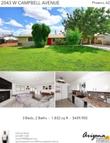 Printable PDF flyer of 2043 W Campbell Ave. Photos & Basic Info