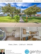 Printable PDF flyer of 512 E Narramore Ave. Photos & Basic Info