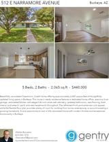 Printable PDF flyer of 512 E Narramore Ave. 4 Photos & Short Description