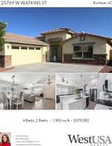 Printable PDF flyer of 25769 W Watkins St. Photos & Basic Info