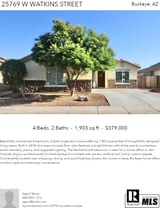 Printable PDF flyer of 25769 W Watkins St. Main Photo & Short Description
