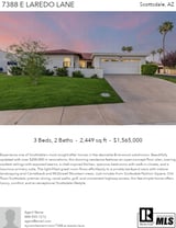 Printable PDF flyer of 7388 E Laredo Ln. Main Photo & Short Description