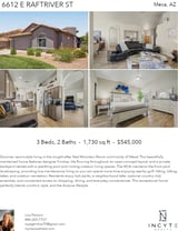 Printable PDF flyer of 6612 E Raftriver St. 4 Photos & Short Description
