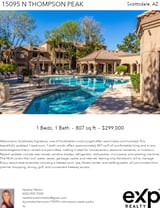 Printable PDF flyer of 15095 N Thompson Peak Pkwy #3112. Main Photo & Short Description