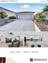 Printable PDF flyer of 26958 N 170th Ln. Photos & Basic Info