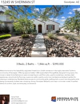 Printable PDF flyer of 15245 W Sherman St. Main Photo & Short Description