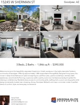 Printable PDF flyer of 15245 W Sherman St. 4 Photos & Short Description