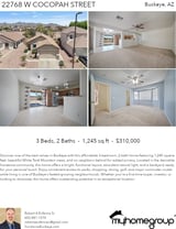 Printable PDF flyer of 22768 W Cocopah St. 4 Photos & Short Description
