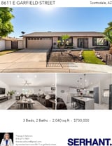 Printable PDF flyer of 8611 E Garfield St. Photos & Basic Info