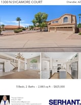 Printable PDF flyer of 1300 N Sycamore Ct. Photos & Basic Info