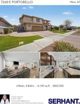 Printable PDF flyer of 7260 E Portobello Ave. Photos & Basic Info