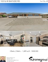 Printable PDF flyer of 10316 W Bayside Rd. Photos & Basic Info