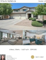 Printable PDF flyer of 9736 N 182nd Ln. Photos & Basic Info