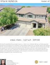 Printable PDF flyer of 9736 N 182nd Ln. Main Photo & Short Description