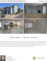 Printable PDF flyer of 2910 W Marconi Ave #113. 4 Photos & Short Description