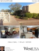 Printable PDF flyer of 5813 N 59th Dr. Photos & Basic Info