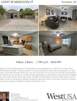 Printable PDF flyer of 16597 W Madison St. 4 Photos & Short Description