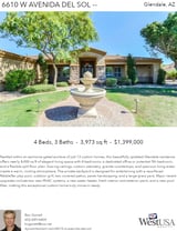 Printable PDF flyer of 6610 W Avenida Del Sol. Main Photo & Short Description