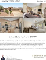 Printable PDF flyer of 15362 W Verde Ln. 4 Photos & Short Description