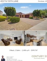 Printable PDF flyer of 4557 N 155th Ln. Photos & Basic Info