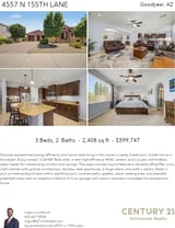 Printable PDF flyer of 4557 N 155th Ln. 4 Photos & Short Description