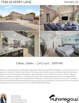 Printable PDF flyer of 7588 W Kerry Ln. 4 Photos & Short Description