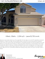 Printable PDF flyer of 1321 N Palmsprings Dr. Main Photo & Short Description