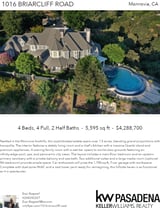 Printable PDF flyer of 1016 Briarcliff Road. Main Photo & Short Description