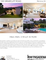 Printable PDF flyer of 1001 Briarcliff Road. 4 Photos & Short Description