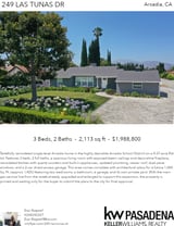 Printable PDF flyer of 249 Las Tunas Dr. Main Photo & Short Description