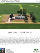 Printable PDF flyer of 16797 W Barclay Road. Main Photo & Short Description