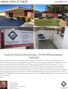 Printable PDF flyer of 44943 10th St West. 4 Photos & Short Description
