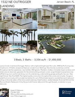 Printable PDF flyer of 1532 NE Outrigger Landings Dr.. 4 Photos & Short Description